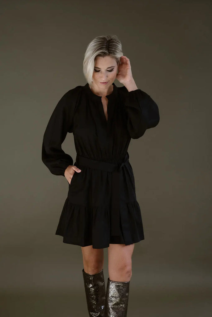 ANNA DRESS - BLACK ELJO THE LABEL