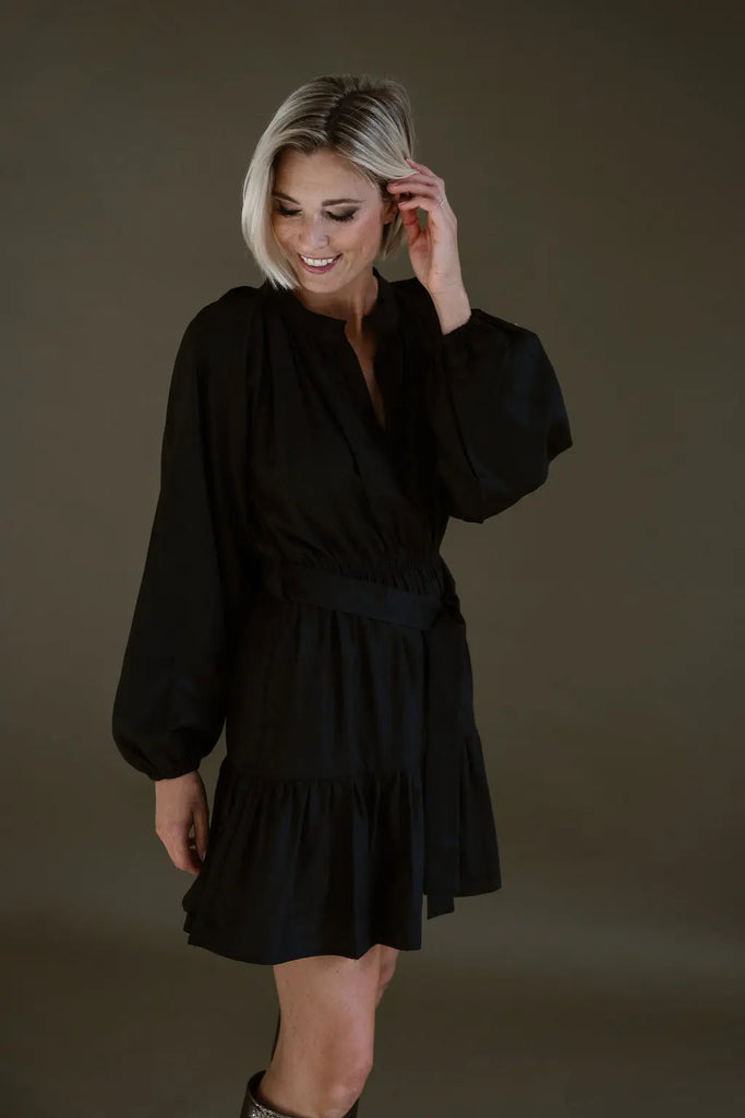 ANNA DRESS - BLACK ELJO THE LABEL