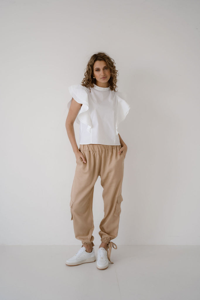 CARRIE PANTS - SAND ELJO THE LABEL