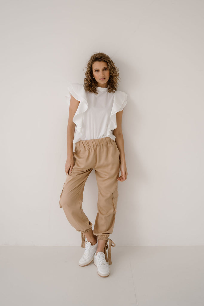 CARRIE PANTS - SAND ELJO THE LABEL