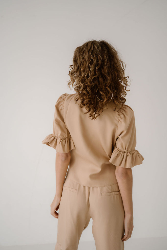 OLIVIA TOP - SAND ELJO THE LABEL