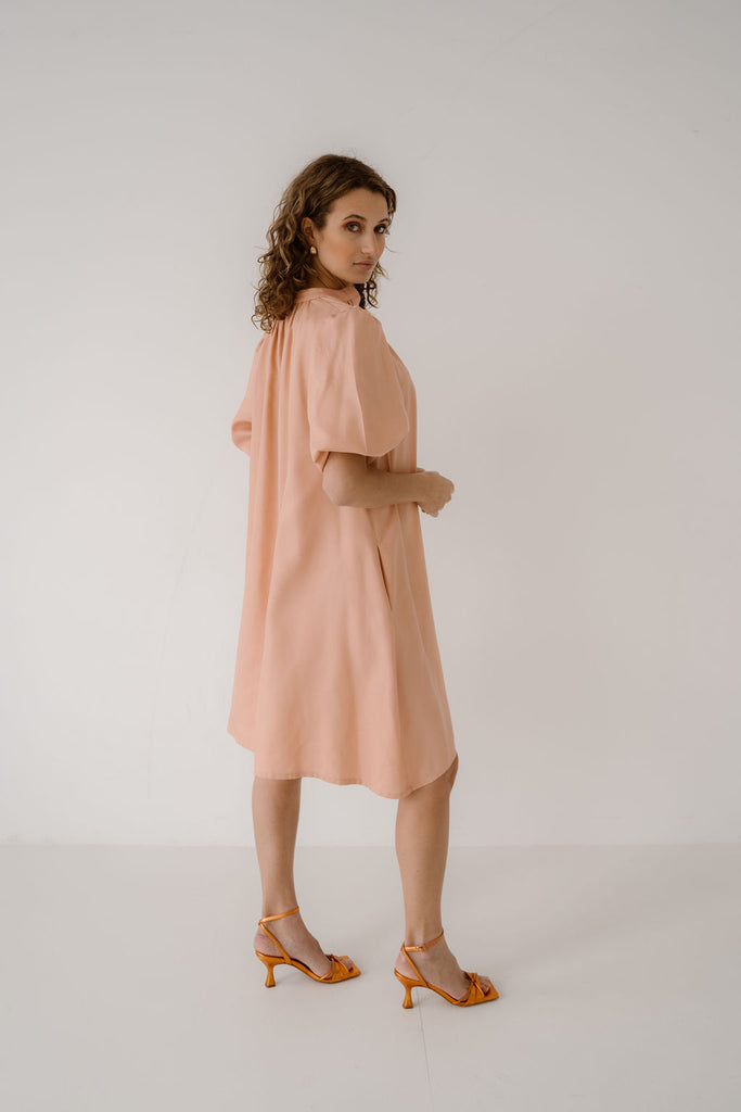 LOTTE DRESS - PEACH ELJO THE LABEL