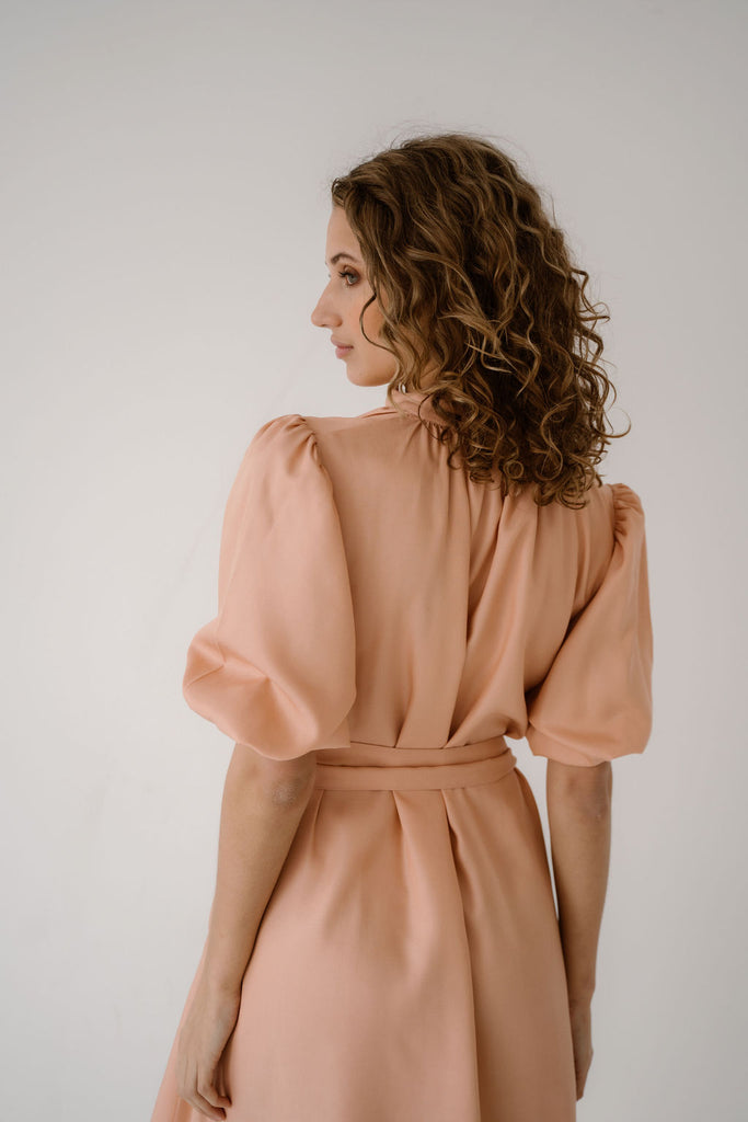 LOTTE DRESS - PEACH ELJO THE LABEL