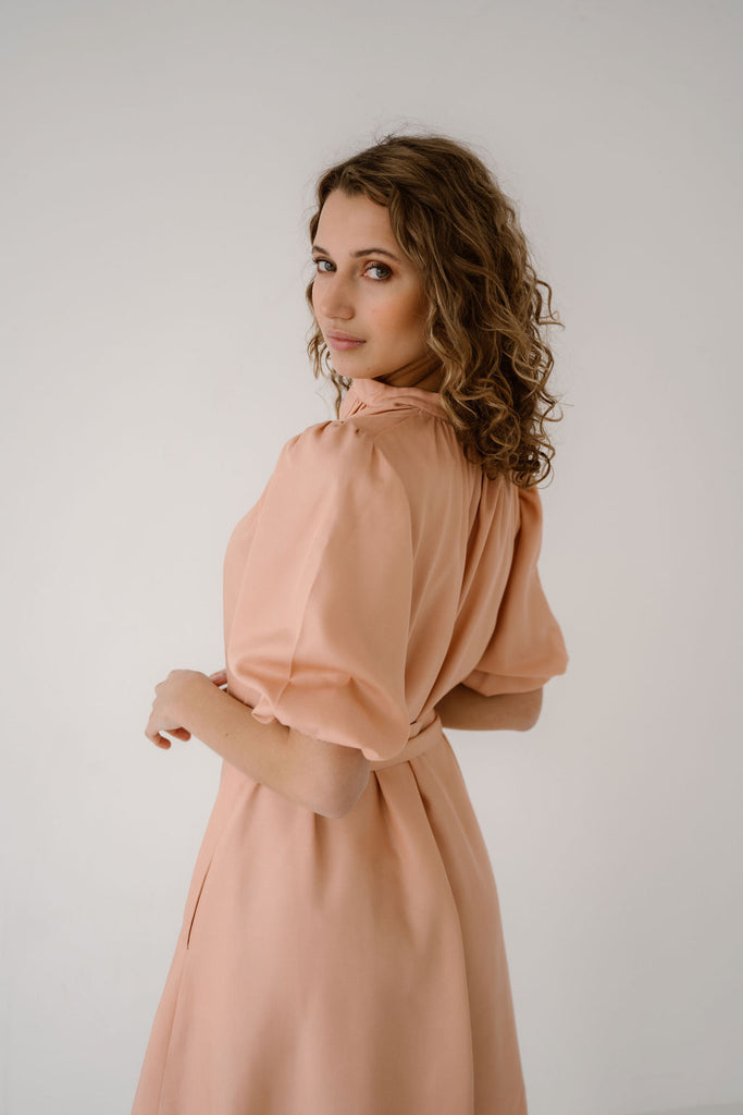 LOTTE DRESS - PEACH ELJO THE LABEL