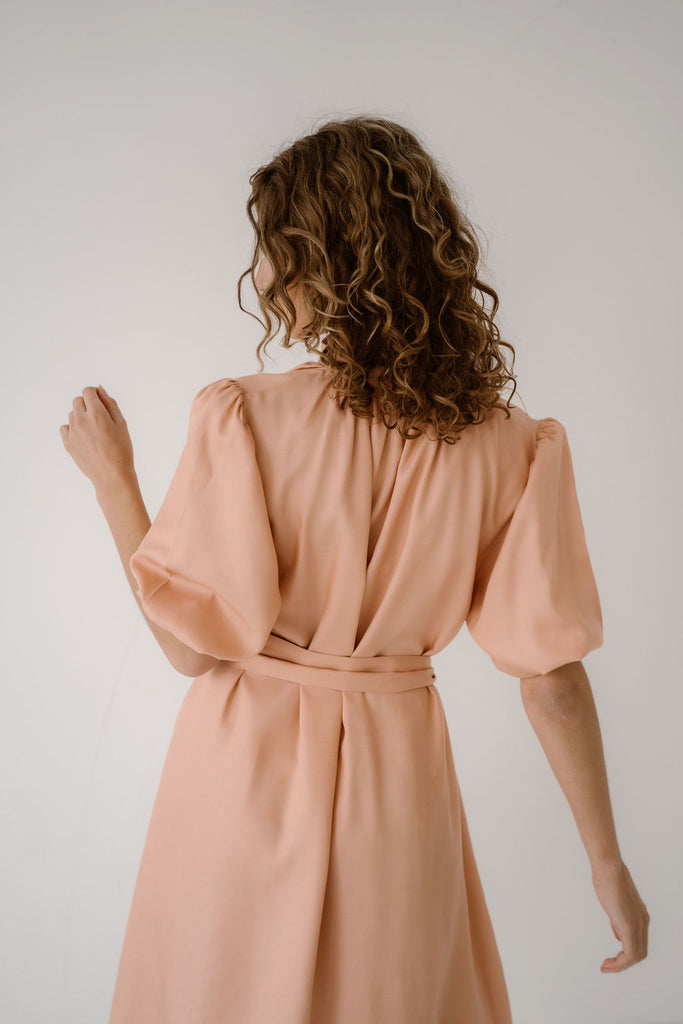 LOTTE DRESS - PEACH ELJO THE LABEL