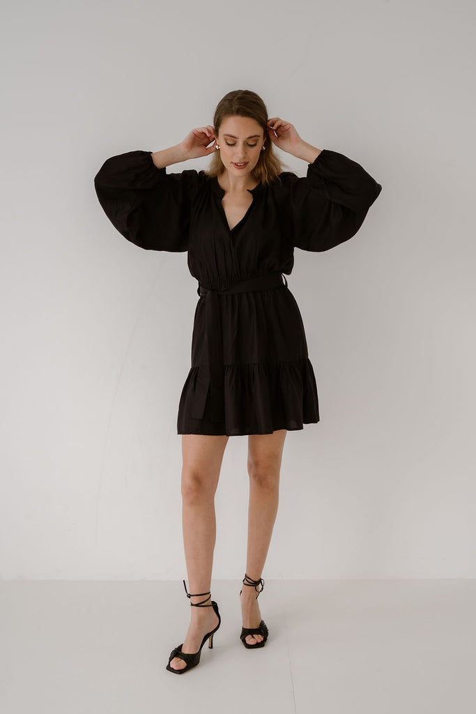 ANNA DRESS - BLACK ELJO THE LABEL