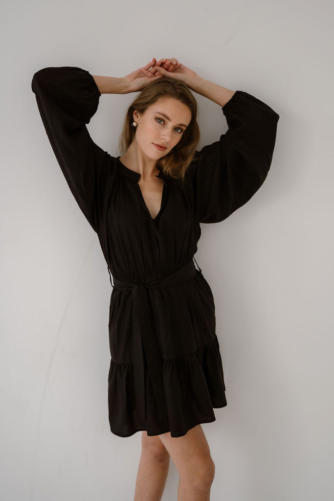 ANNA DRESS - BLACK ELJO THE LABEL